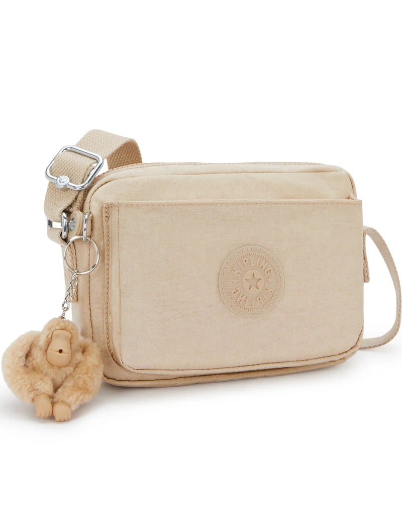 kipling Abanu Small Female Crossbody - Sparkled Beige - Image 4